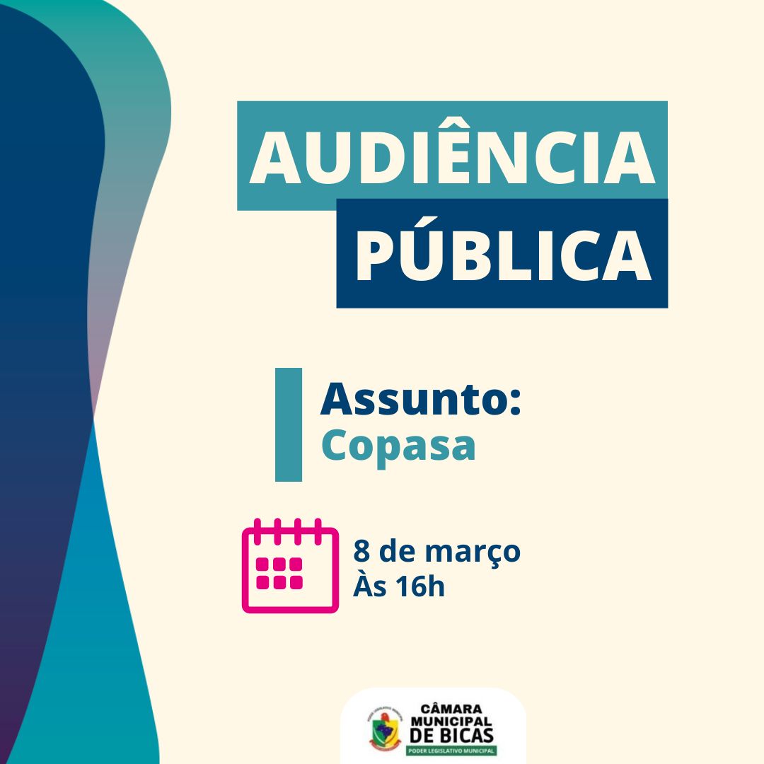 Audiência Pública COPASA