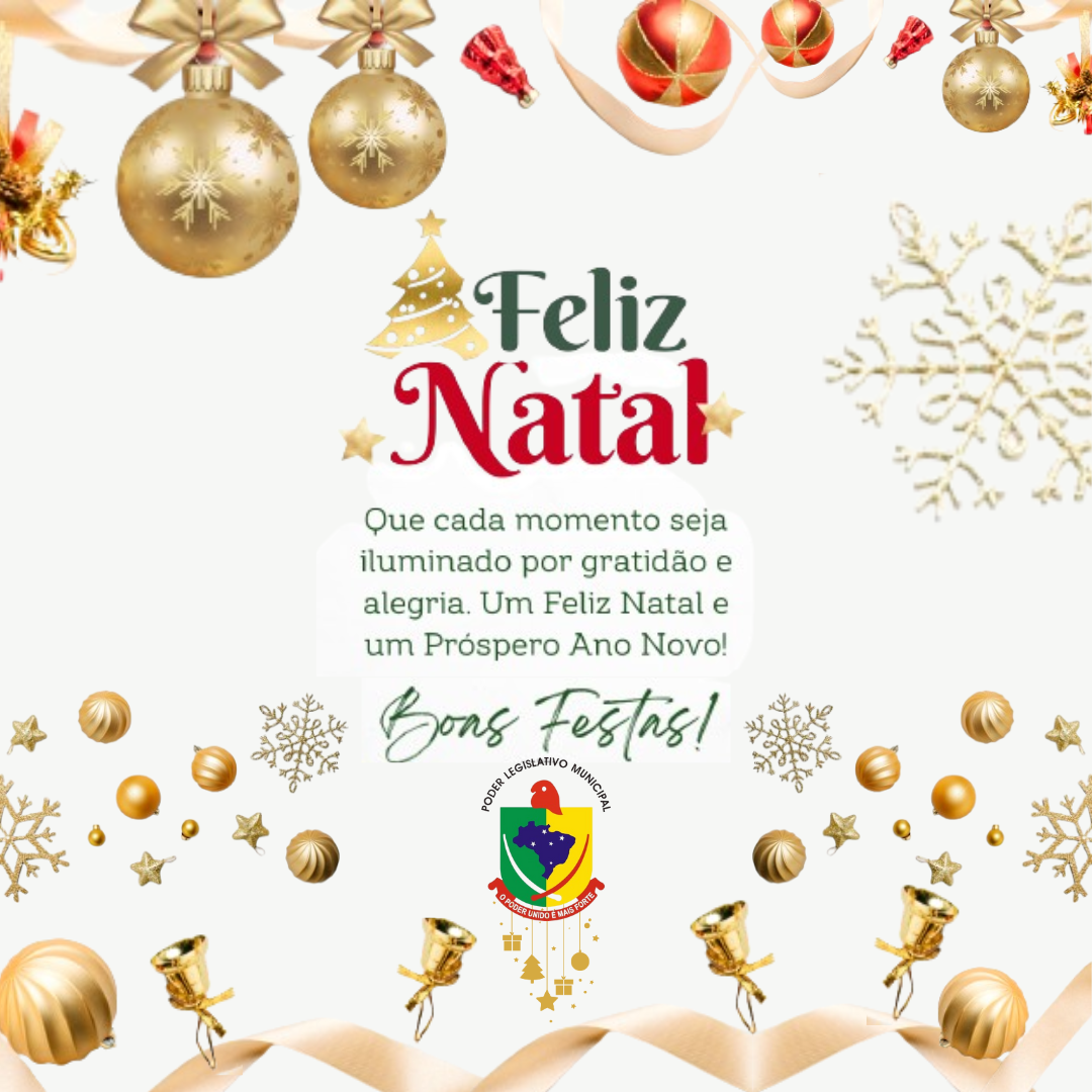 Feliz Natal e um Ano Novo repleto de paz, saúde e prosperidade!