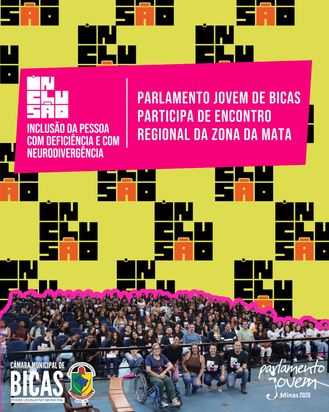 Parlamento Jovem de Bicas participa de Encontro Regional da Zona da Mata