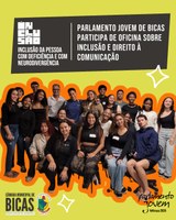 Parlamento Jovem de Bicas participa de Oficina Sobre Inclusão e Direito à Comunicação