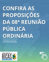 PROPOSIÇÕES DA 08ª REUNIÃO PÚBLICA ORDINÁRIA DE 2026