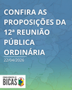 PROPOSIÇÕES DA 12ª REUNIÃO PÚBLICA ORDINÁRIA DE 2026